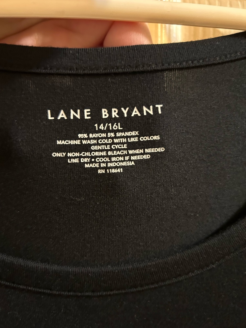 Lane Bryant Navy Scoop Neck Tunic Top - Picture 5 of 8